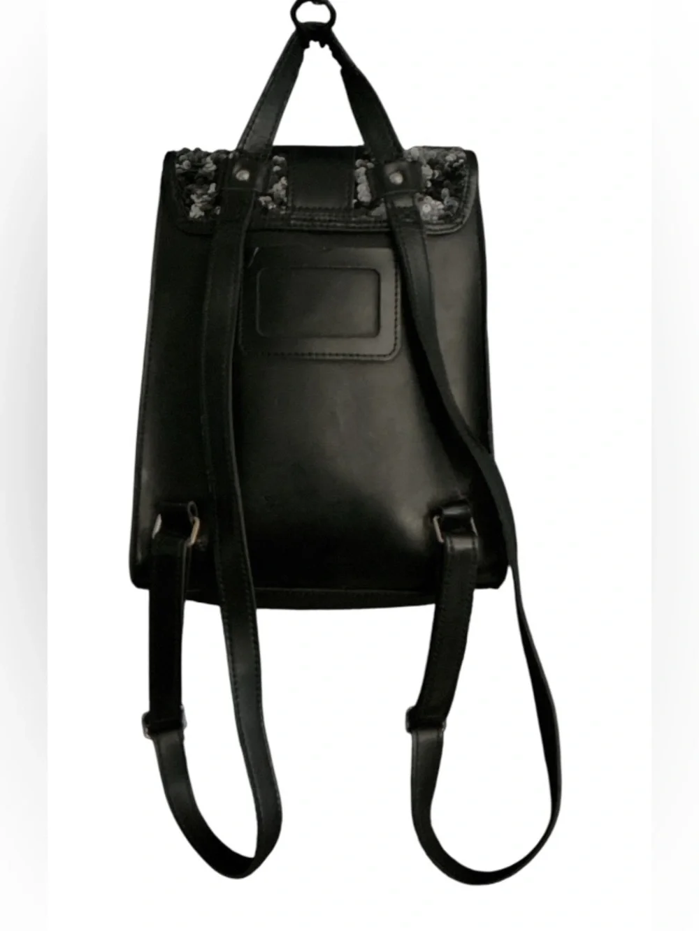 Authentic Dr. Martens designer black & silver Sequin Mini Backpack